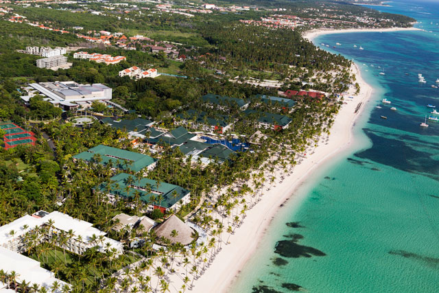 Barcelo Bavaro Beach adults-only all-inclusive resort in Punta Cana with oceanfront pools, modern design, and vibrant entertainment.